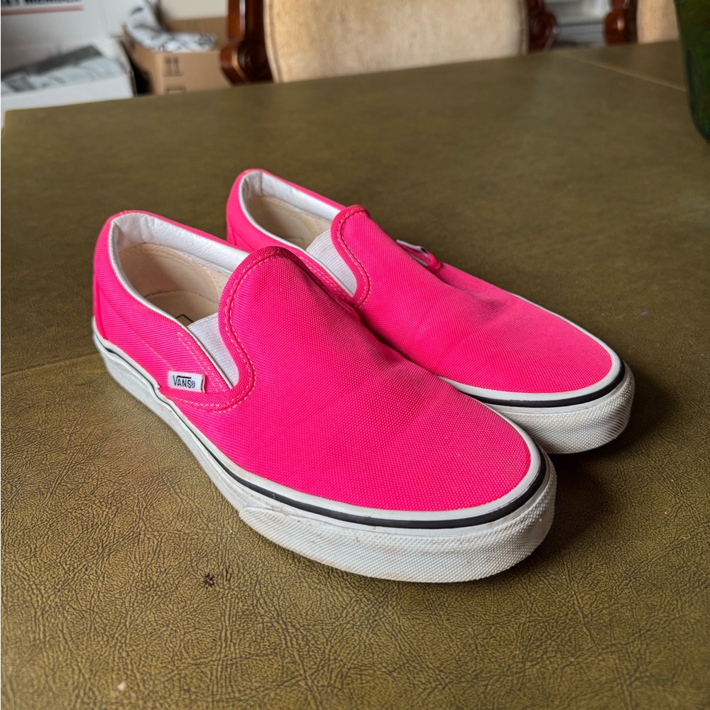 Vans Fuchsia Slip-On Shoes